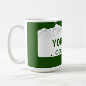 Kundenspezifisches Colorado-Kfz-Kennzeichen Kaffeetasse (Links)