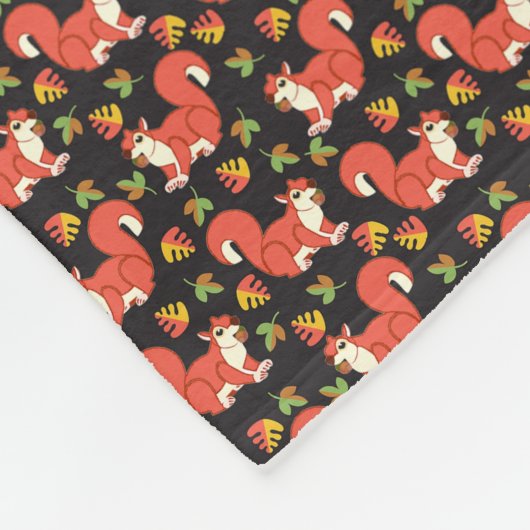 Kundenspezifisches Eichhörnchen-und Fleecedecke (Ecke)