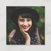 Kundenspezifisches einfaches quadratische visitenkarte (Vorderseite)