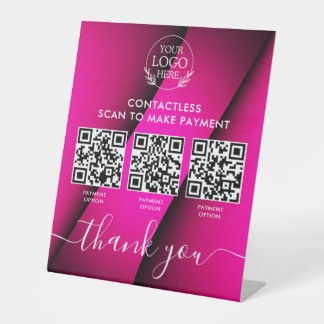 Kundenspezifisches Endkundenwerbung mit Multi-QR-C Sockelschild