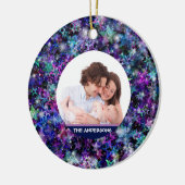 Kundenspezifisches Familien-Foto Keramik Ornament (Links)