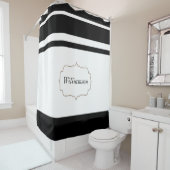Kundenspezifisches Familienname-personalisiertes Duschvorhang (Beispiel)