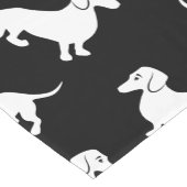 Kundenspezifisches FarbDackel-Muster Kurzer Tischläufer (Ecke)