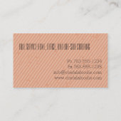 Kundenspezifisches FarbKochsmesser wischen das Visitenkarte (Rückseite)