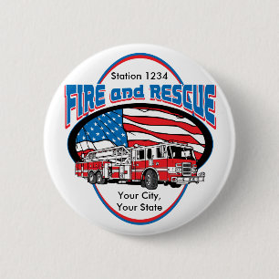 Kundenspezifisches Feuer und Rettung Button