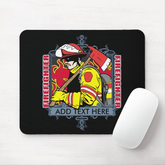 Kundenspezifisches Firefirefighter Mousepad (Mit Mouse)