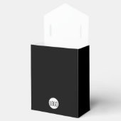 Kundenspezifisches Firmenlogo Danke QR Code Black Geschenkschachtel (Geöffnet)