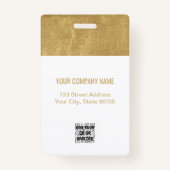 Kundenspezifisches Firmenlogo - Foto für Mitarbeit Ausweis (Rückseite)