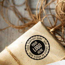 Kundenspezifisches Firmenlogo für Retro-Briefmarke