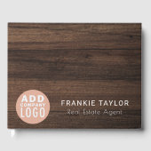 Kundenspezifisches Firmenlogo Logo für Unternehmen Gästebuch (Vorderseite)