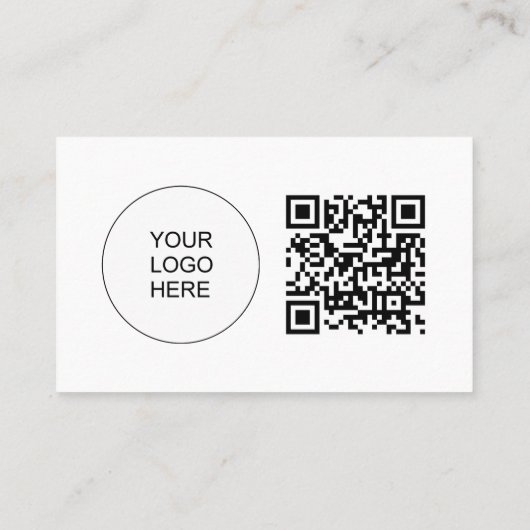 Kundenspezifisches Firmenlogo QR-Code Mitarbeiterp Visitenkarte (Rückseite)