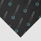 Kundenspezifisches Firmenlogo schwarze Verpackung Seidenpapier (Detail)