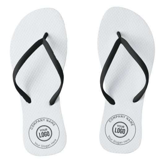 Kundenspezifisches Firmenlogo und Slogan mit Werbe Badesandalen (Fußbett)
