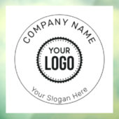 Kundenspezifisches Firmenlogo und Slogan mit Werbe Fensteraufkleber (Blatt 3)