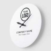 Kundenspezifisches Firmenlogo und Slogan mit Werbe Große Wanduhr (Winkel)