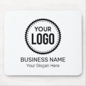 Kundenspezifisches Firmenlogo und Slogan mit Werbe Mousepad (Vorne)