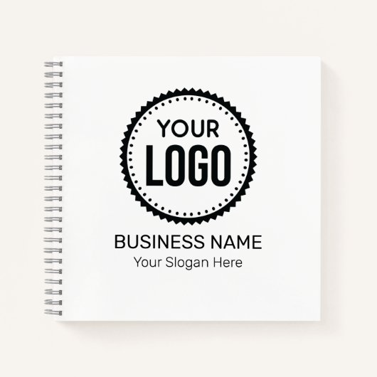 Kundenspezifisches Firmenlogo und Slogan mit Werbe Notizblock (Vorderseite)