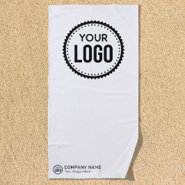Kundenspezifisches Firmenlogo und Slogan mit Werbe Strandtuch