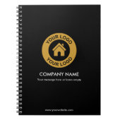 Kundenspezifisches Firmenlogo und Werbefilm-Notebo Notizblock (Vorderseite)