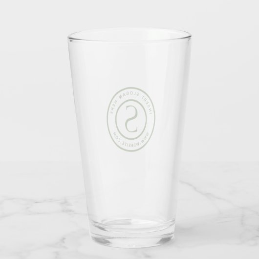 Kundenspezifisches förderndes Monogramm Forest Glas (Rückseite)