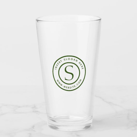 Kundenspezifisches förderndes Monogramm Forest Glas (Vorderseite)