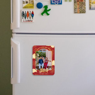 Kundenspezifisches Foto 2024 Chinesisches Mondjahr Magnet