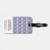 Kundenspezifisches Foto-Angebot-Flamingo-Muster Gepäckanhänger (Rückseite horizontal)