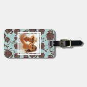 Kundenspezifisches Foto-Blumenmuster 3 Gepäckanhänger (Vorderseite horizontal)