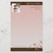 Kundenspezifisches Foto-Briefpapier, rosa Strudel Briefpapier (Vorderseite)