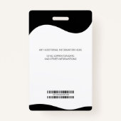 Kundenspezifisches Foto Business Employee Abzeiche Ausweis (Rückseite)