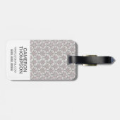 Kundenspezifisches Foto Centle Vintages Muster Gepäckanhänger (Rückseite horizontal)