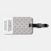 Kundenspezifisches Foto Centle Vintages Muster Gepäckanhänger (Rückseite horizontal)
