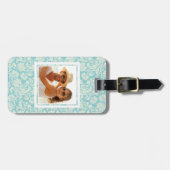 Kundenspezifisches Foto-Damast-Muster 3 Gepäckanhänger (Vorderseite horizontal)