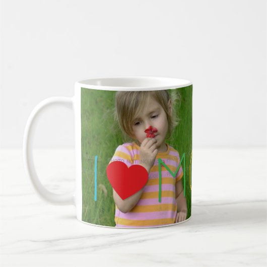 Kundenspezifisches Foto der Kindermutter Kaffeetasse (Links)