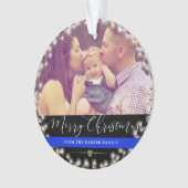 Kundenspezifisches Foto der Polizei-Familien-| Ornament (Vorderseite)