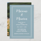 Kundenspezifisches Foto Einfache Minimale Süße Hoc Einladung (Vorne/Hinten)