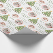 Kundenspezifisches Foto-erstes Geschenkpapier (Ecke)