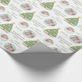 Kundenspezifisches Foto-erstes Geschenkpapier (Ecke)