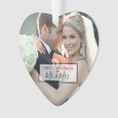 Kundenspezifisches Foto-erstes Weihnachten als Ornament (Vorderseite)