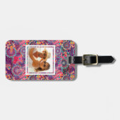 Kundenspezifisches Foto-ethnisches Art-Tier-Muster Gepäckanhänger (Vorderseite horizontal)