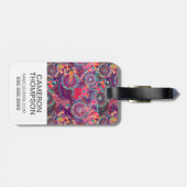 Kundenspezifisches Foto-ethnisches Art-Tier-Muster Gepäckanhänger (Rückseite horizontal)