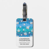 Kundenspezifisches Foto-felsiges Seemuster Gepäckanhänger (Rückseite vertikal)