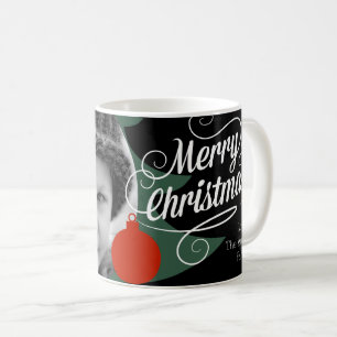 Kundenspezifisches Foto-frohe Weihnachten mit Kaffeetasse