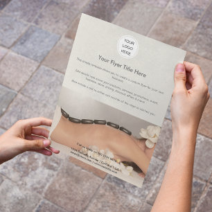 Kundenspezifisches Foto für die Werbung für modern Flyer