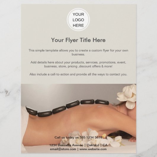 Kundenspezifisches Foto für die Werbung für modern Flyer (Vorne)