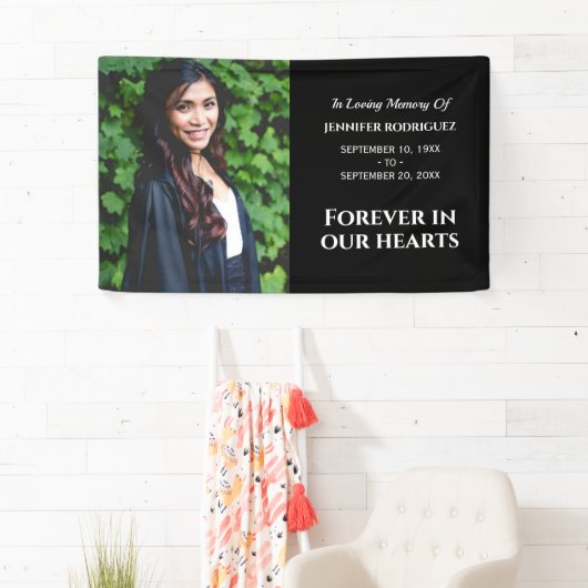 Kundenspezifisches Foto für immer in unserem Herze Banner (Insitu)