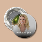 Kundenspezifisches Foto für immer in unserer Herzb Button