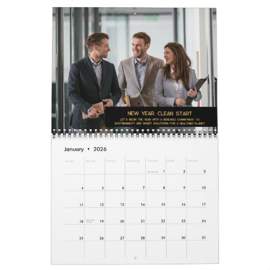 Kundenspezifisches Foto für Schwarz-Gold-Monogram- Kalender (Jan 2026)