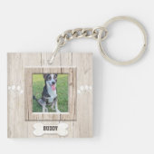 Kundenspezifisches Foto-Haustier Schlüsselanhänger (Rückseite)