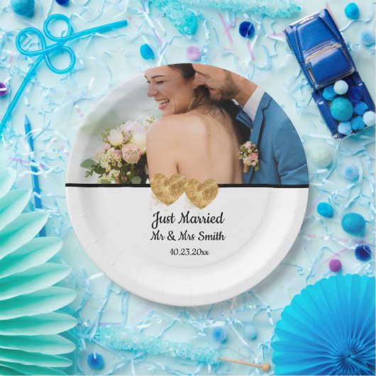 kundenspezifisches Foto-Hochzeitpapier Pappteller (Party)